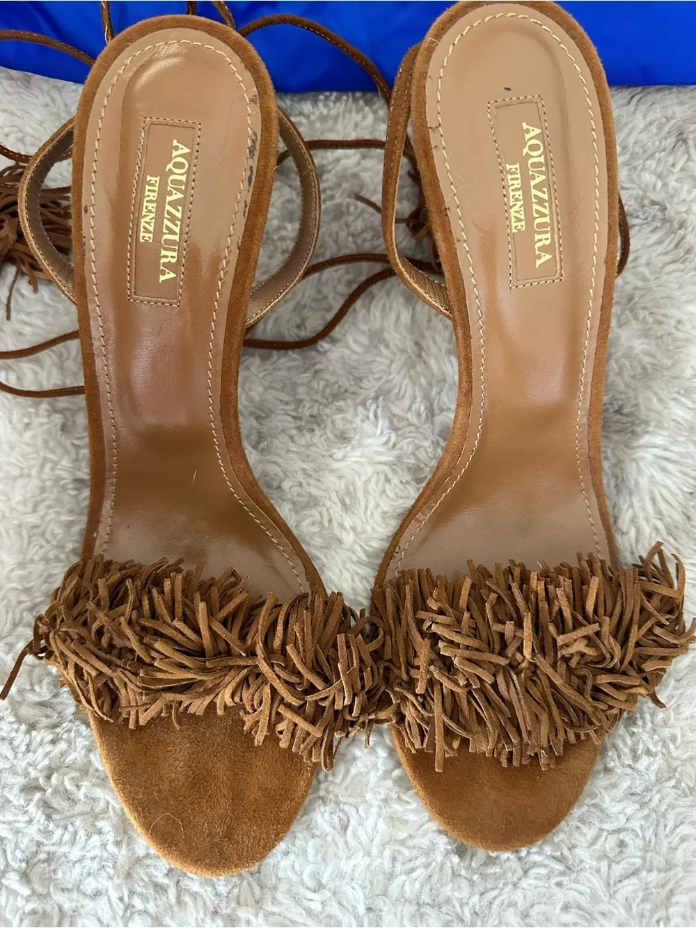 Aquazzura Wild Thing Suede Sandals